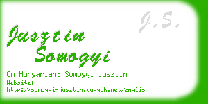 jusztin somogyi business card